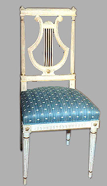 Chaise lyre Louis XVI